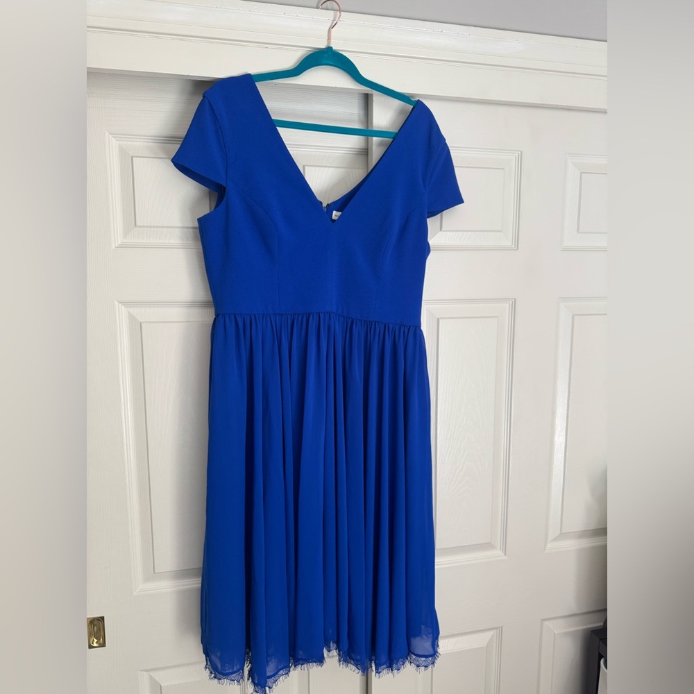 Dress the Population Cobalt Blue Midi Dress